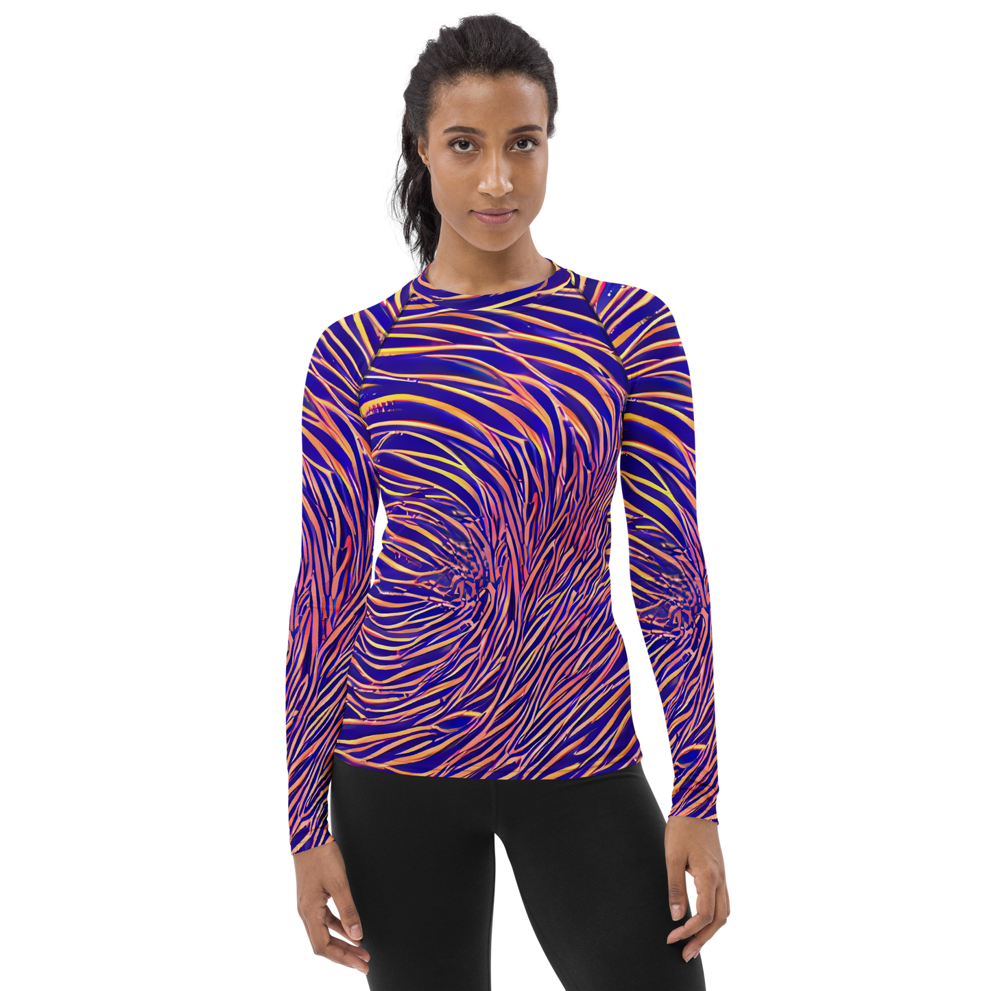 Women's Rash Guard - Vortex Strands