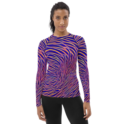 Women's Rash Guard - Vortex Strands