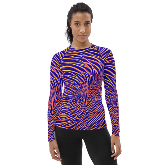 Women's Rash Guard - Vortex Strands