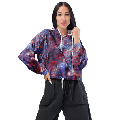 Women's Cropped Windbreaker - Nihei Nightscape