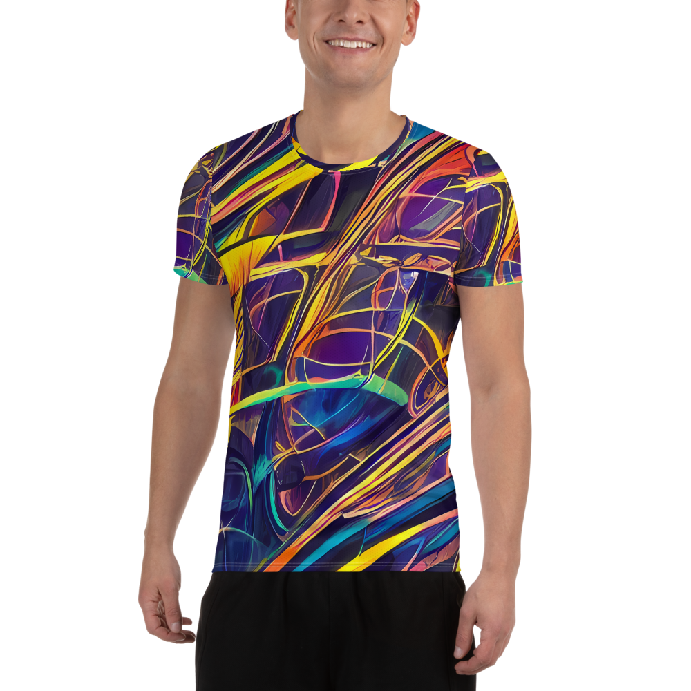 Men's Athletic T-Shirt - Vector Rhapsody