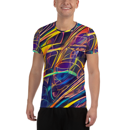 Men's Athletic T-Shirt - Vector Rhapsody