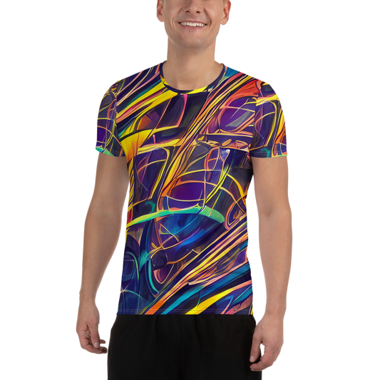 Men's Athletic T-Shirt - Vector Rhapsody