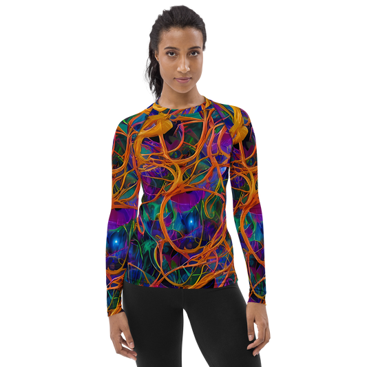 Women's Rash Guard - Spectral Weave