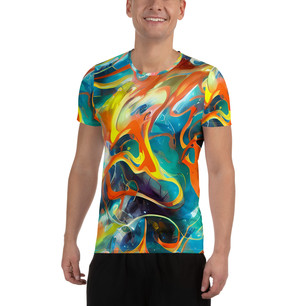 Men's Athletic T-Shirt - Cecily’S Swirl