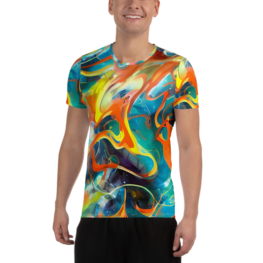 Men's Athletic T-Shirt - Cecily’S Swirl