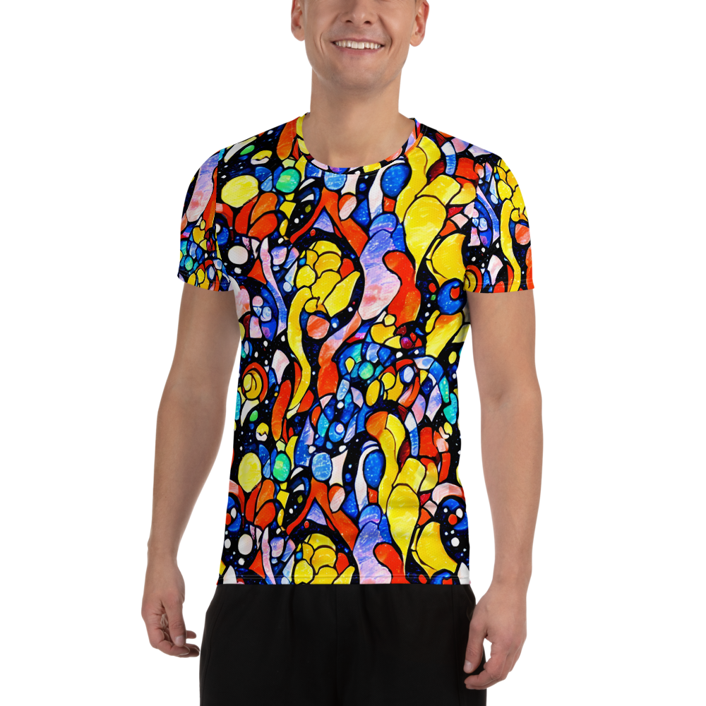 Men's Athletic T-Shirt - Supernova Symphony