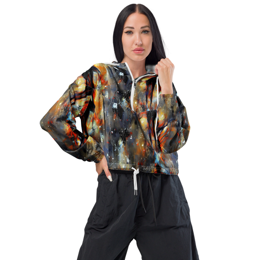 Women's Cropped Windbreaker - Sidereal Threads