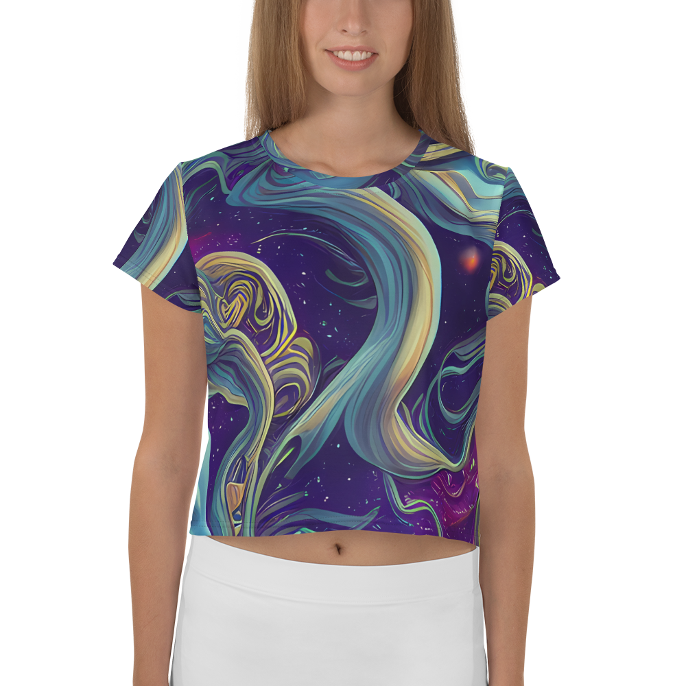 Women's Crop Tee - Stellar Waves