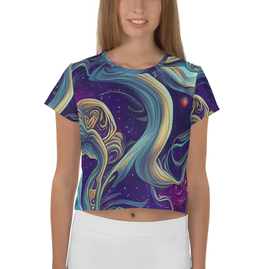 Women's Crop Tee - Stellar Waves