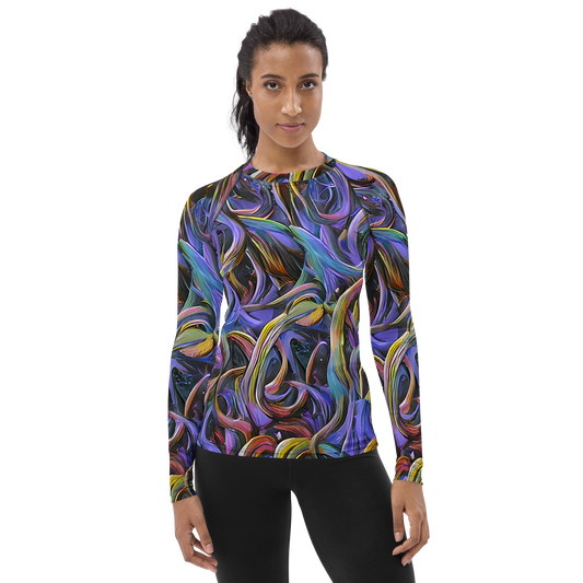 Women's Rash Guard - Tanning Twirl