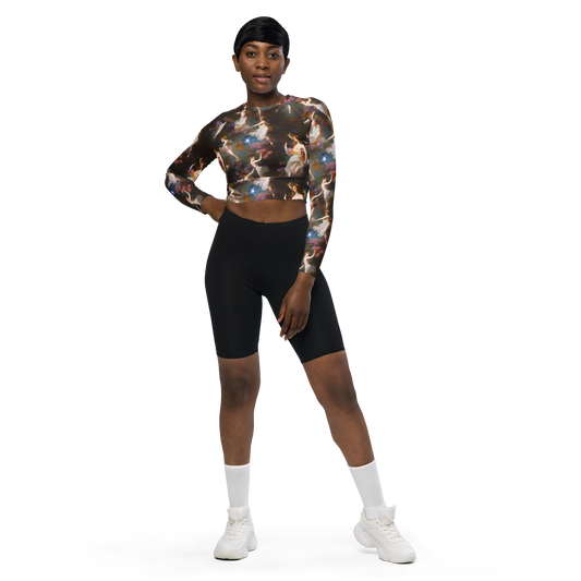 Long Sleeve Crop Top - Winterhalter Whimsy