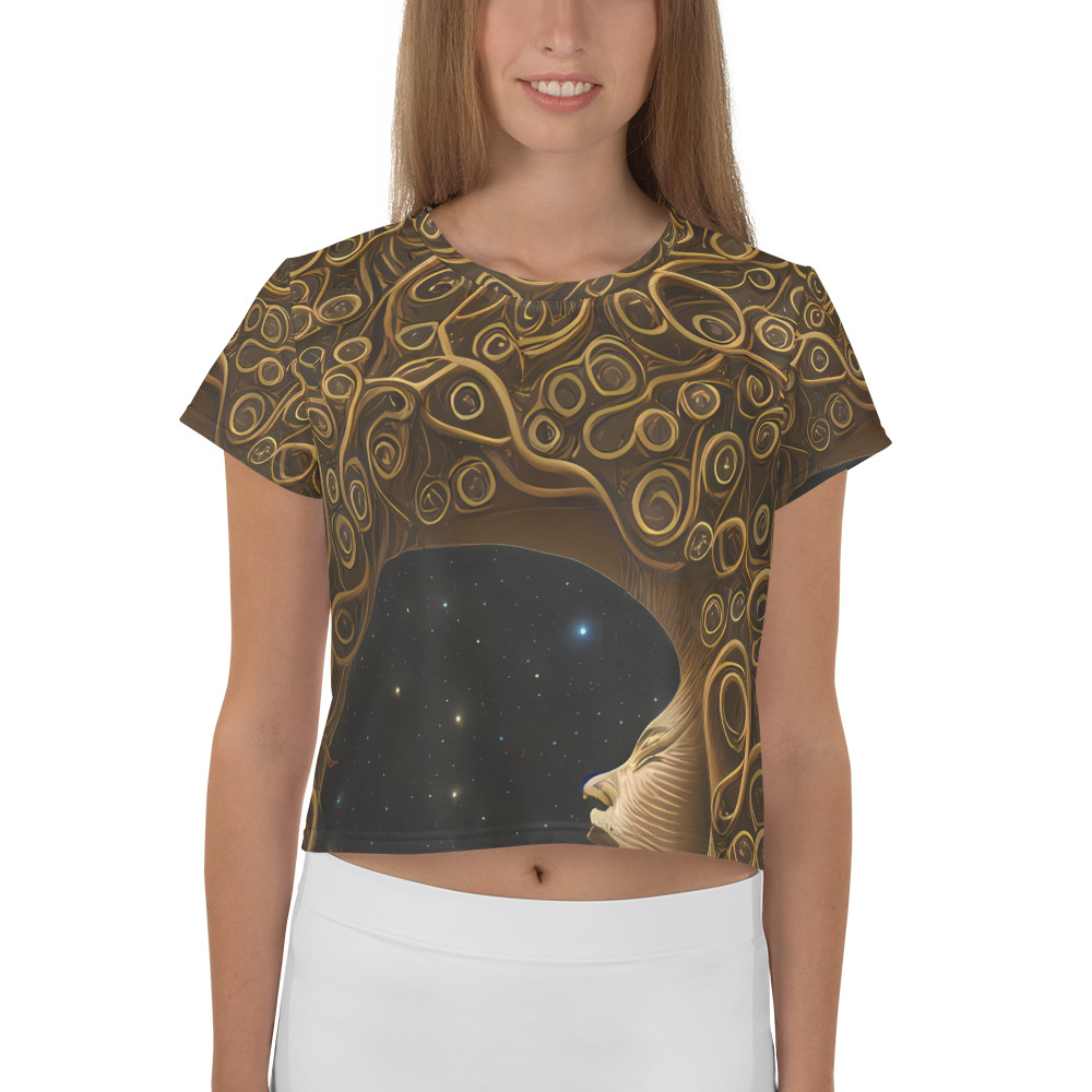 Women's Crop Tee - Ethereal Coils