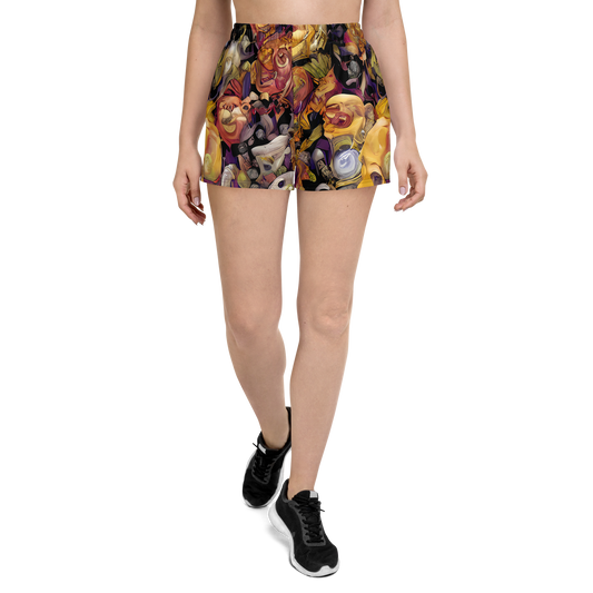 Women’s Athletic Shorts - Arcimboldo Abundance