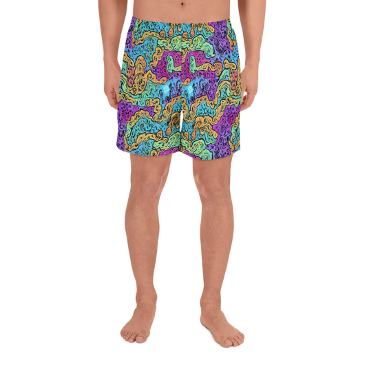 Men's Athletic Shorts - Intergalactic Graffiti