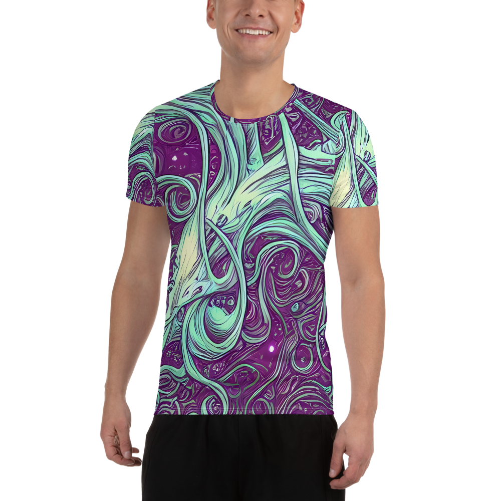 Men's Athletic T-Shirt - Temple Swirls