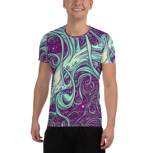 Men's Athletic T-Shirt - Temple Swirls