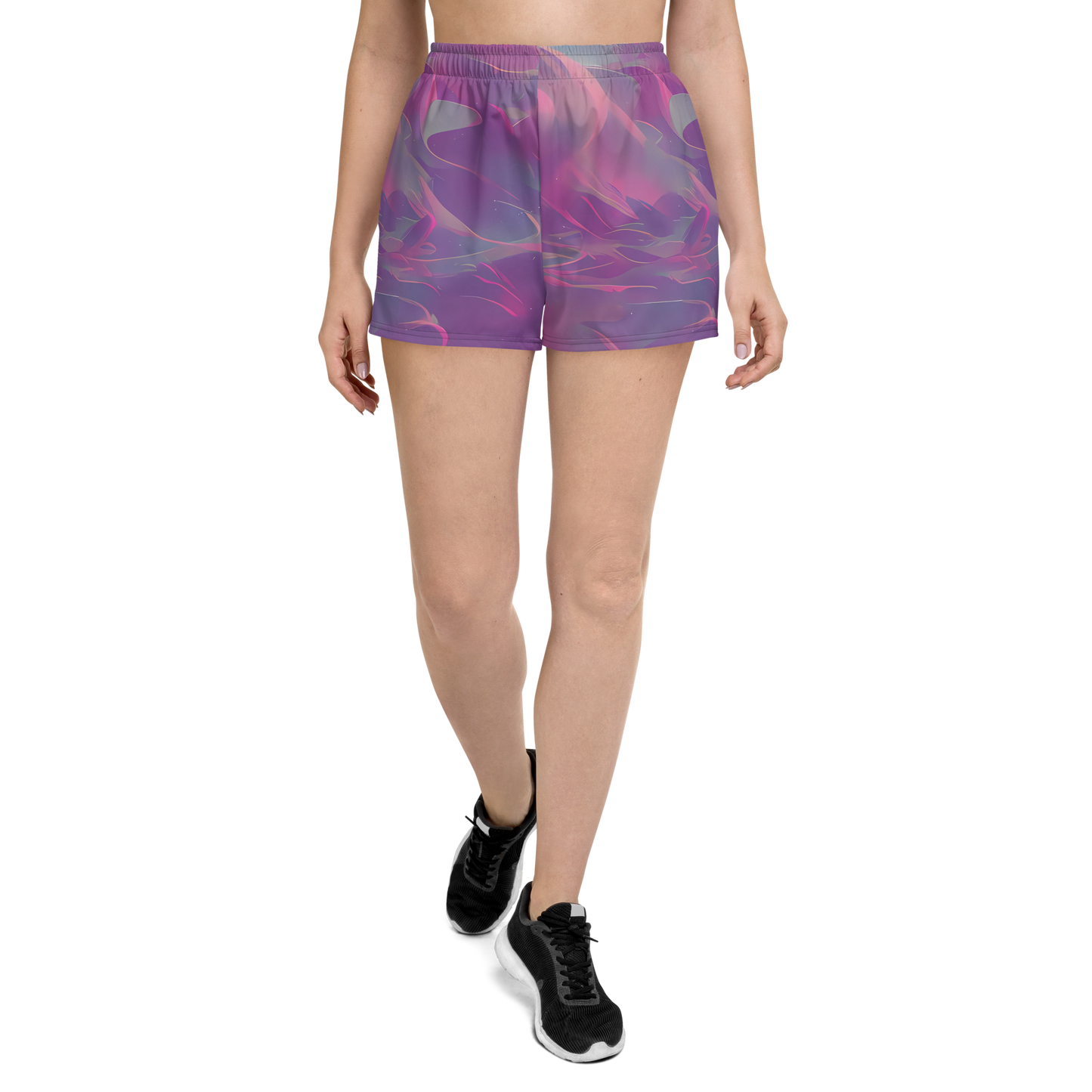 Women’s Athletic Shorts - Dreamscape Swirl