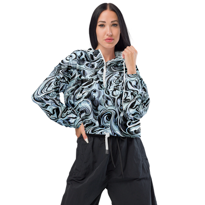 Women's Cropped Windbreaker - Horkey's Nebula