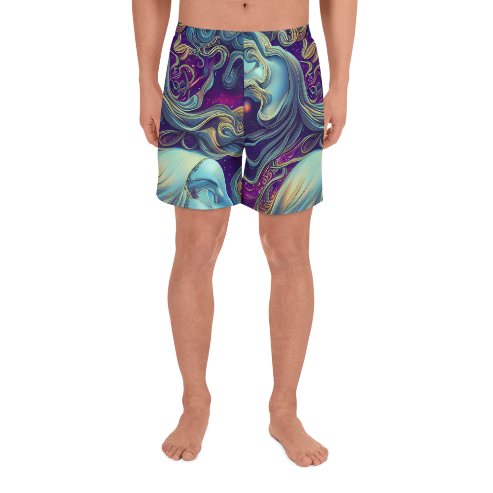 Men's Athletic Shorts - Stellar Waves