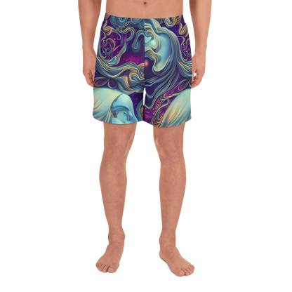 Men's Athletic Shorts - Stellar Waves