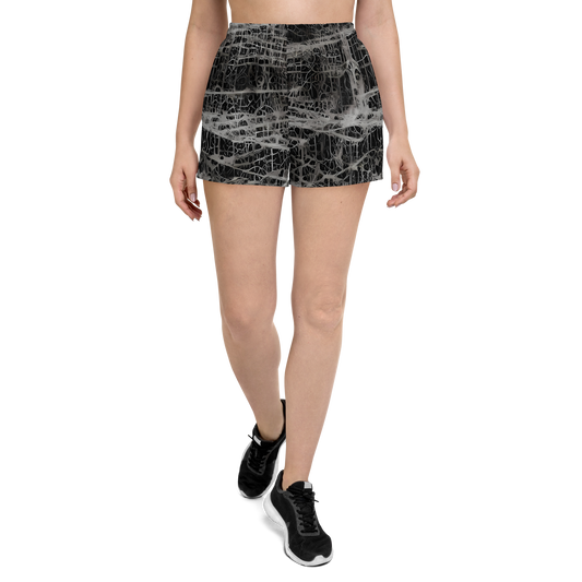 Women’s Athletic Shorts - Monochrome Mesh