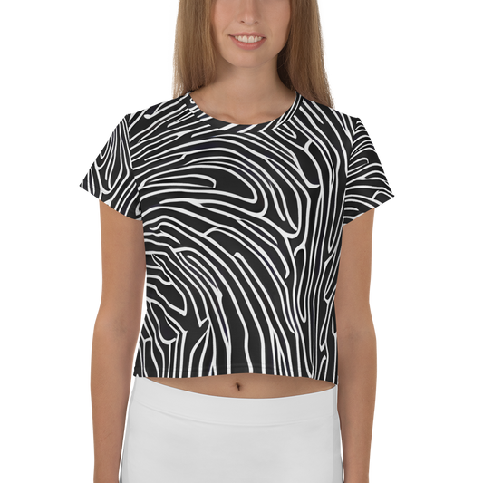 Women's Crop Tee - Acconci Waves