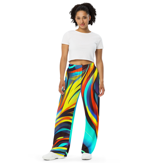 Wide-Leg Pants - Cyber Surge