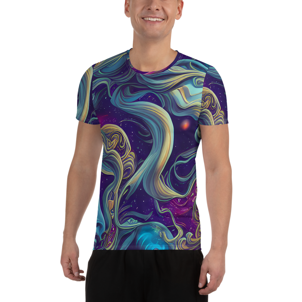 Men's Athletic T-Shirt - Stellar Waves