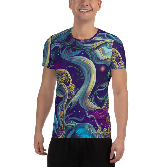 Men's Athletic T-Shirt - Stellar Waves