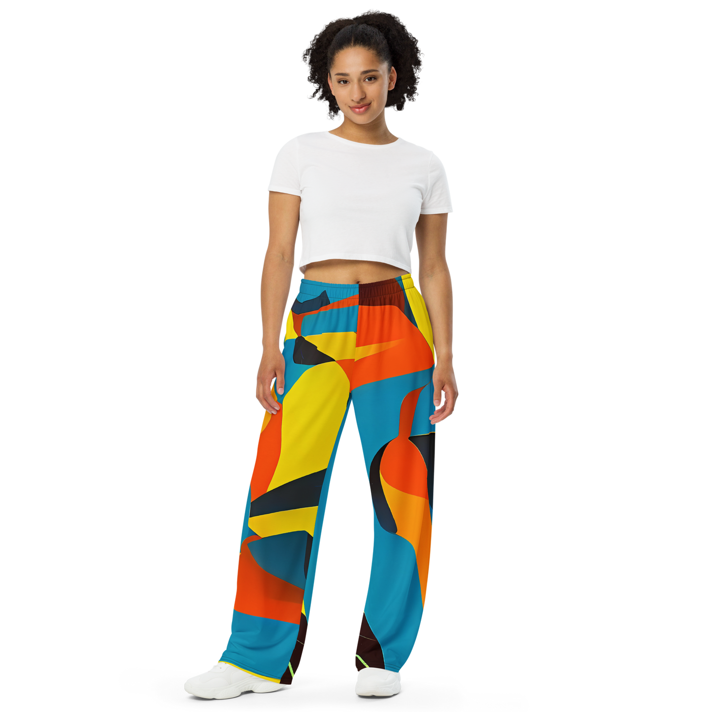 Wide-Leg Pants - Fragmented Rhapsody