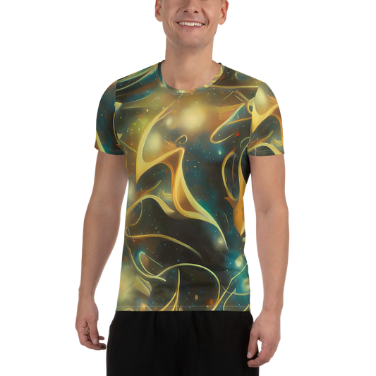 Men's Athletic T-Shirt - Whispering Galaxies