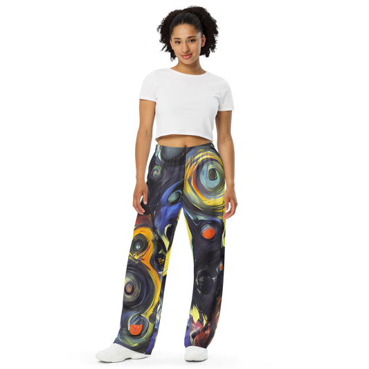 Wide-Leg Pants - Corinthian Swirl