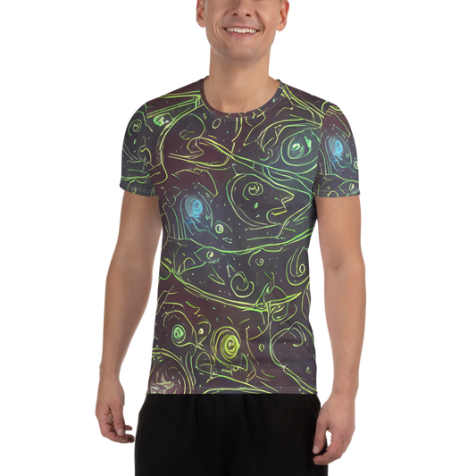 Men's Athletic T-Shirt - Starfield Scrolls