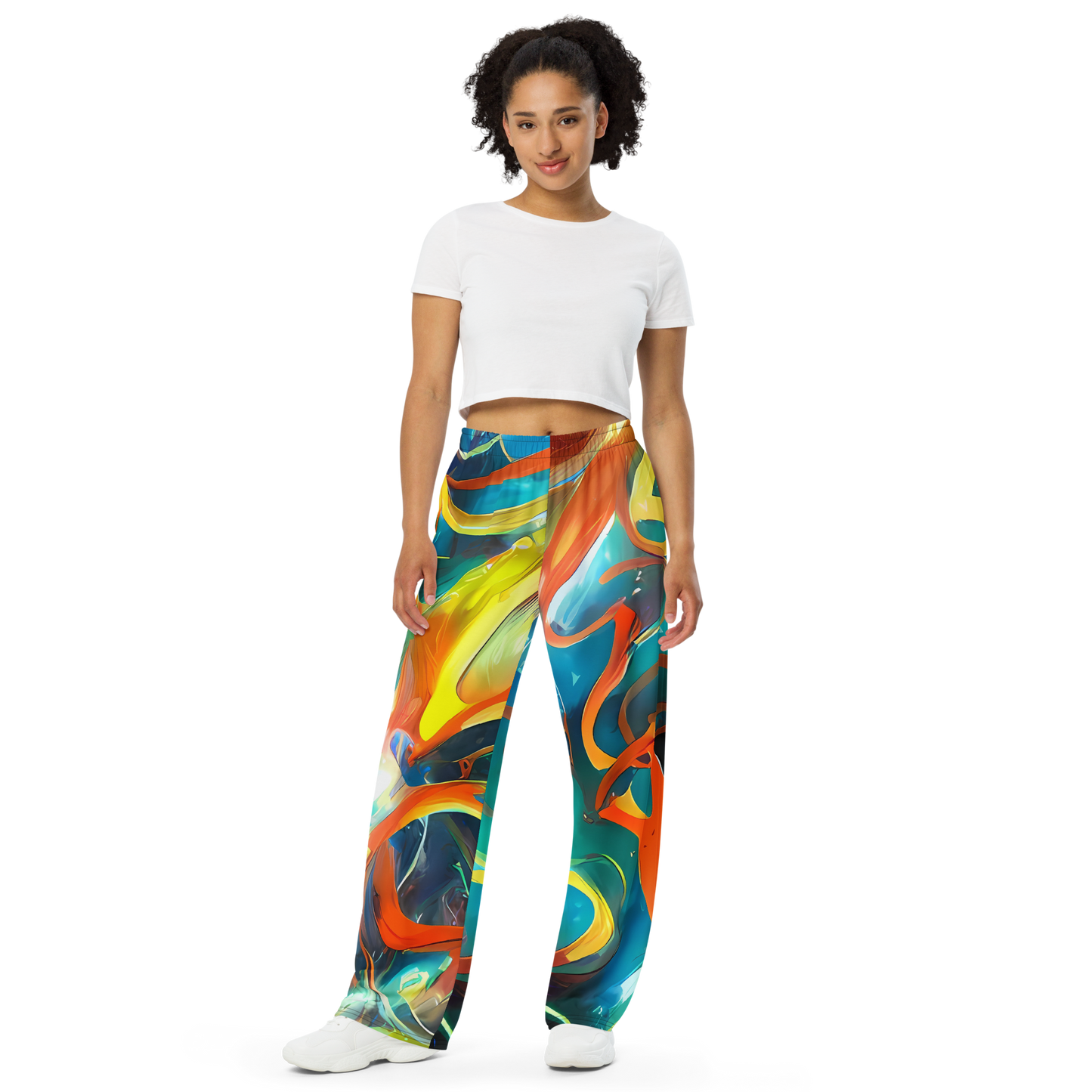 Wide-Leg Pants - Cecily’S Swirl