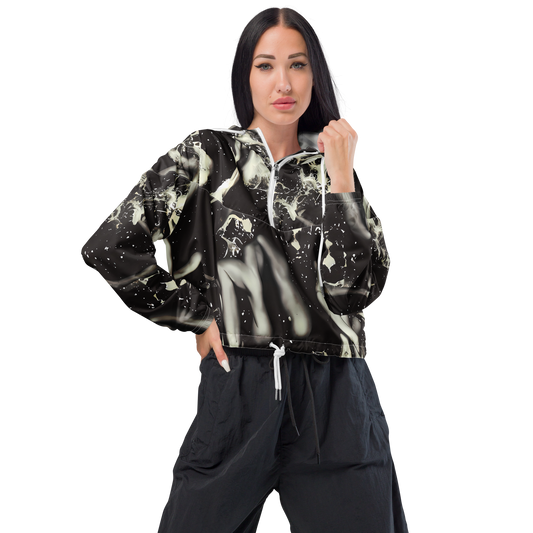 Women's Cropped Windbreaker - Newton's Silhouette