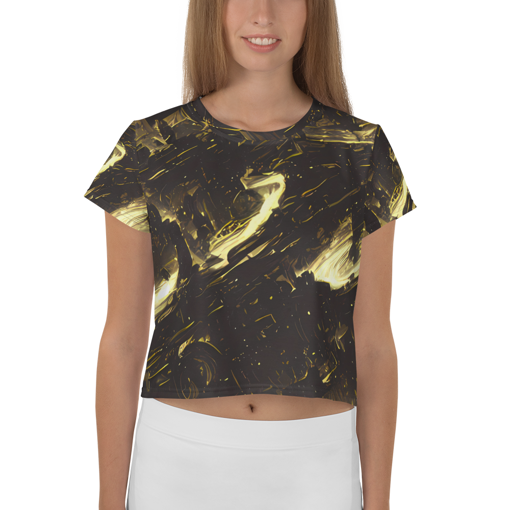 Women's Crop Tee - Oceanic Echo