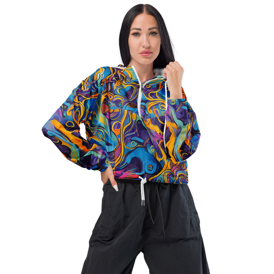 Women's Cropped Windbreaker - Cecily's Whorl