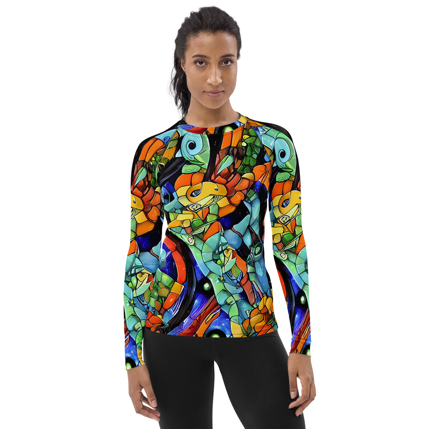 Women's Rash Guard - Cascade Muralista