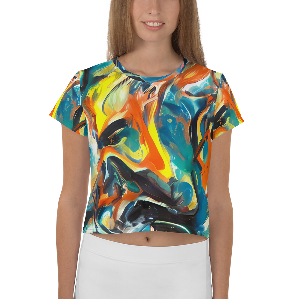 Women's Crop Tee - Chromatic Vortex