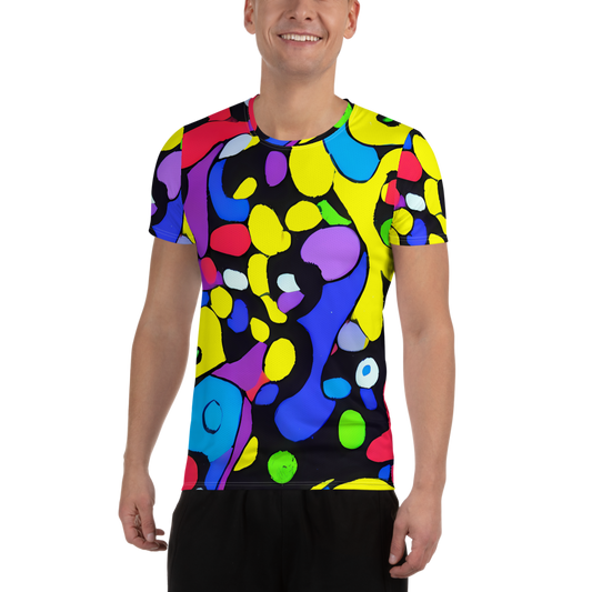 Men's Athletic T-Shirt - Miró's Mosaic