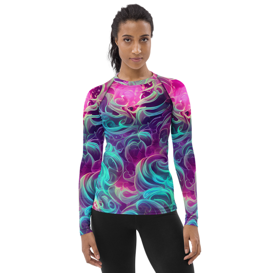 Women's Rash Guard - Galactic Bloom