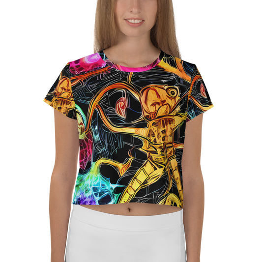 Women's Crop Tee - Psychedelic Pulsar