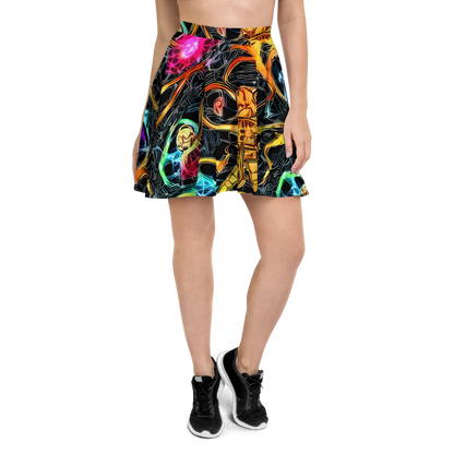 Skater Skirt - Psychedelic Pulsar