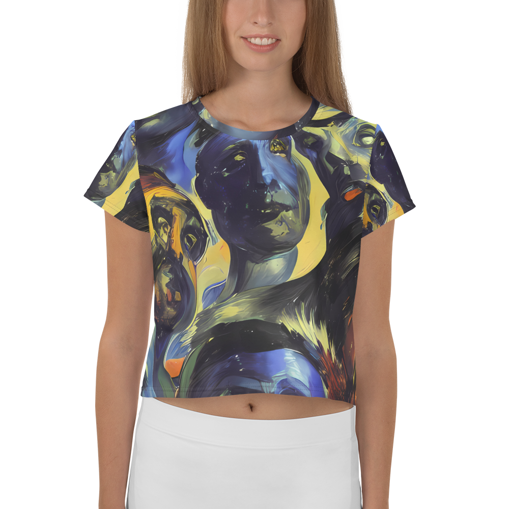 Women's Crop Tee - Cosmic Visages