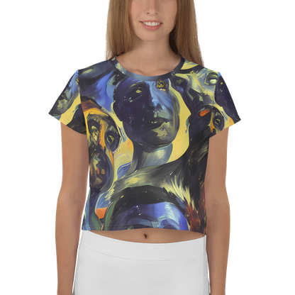 Women's Crop Tee - Cosmic Visages