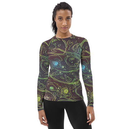 Women's Rash Guard - Starfield Scrolls