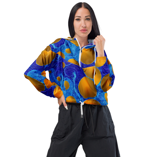 Women's Cropped Windbreaker - Remnev Reverie