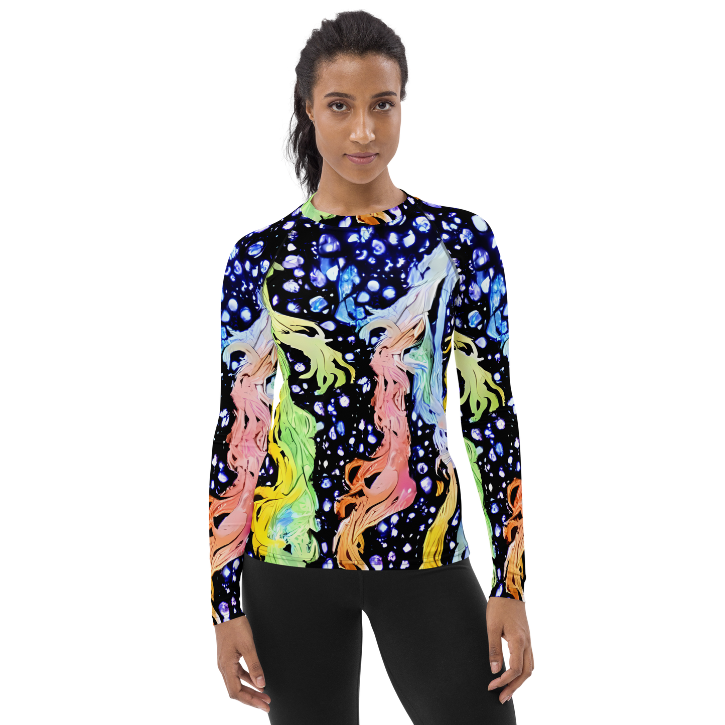 Women's Rash Guard - Celestial Serenade