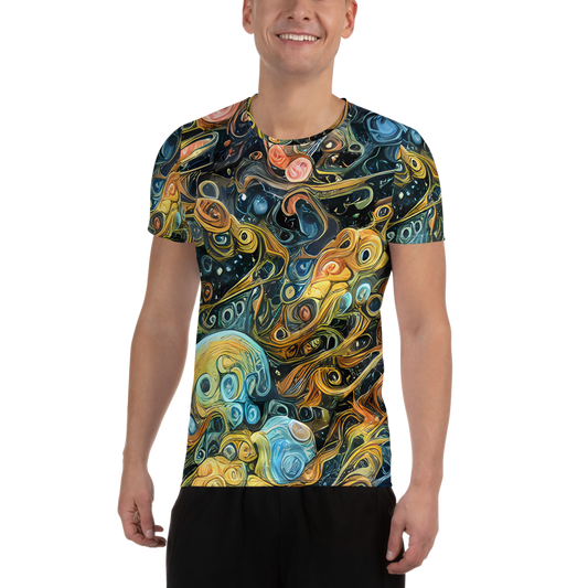 Men's Athletic T-Shirt - Wild Cosmos